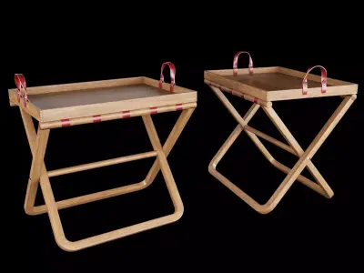 Tray Tot stand Low-poly 3D model