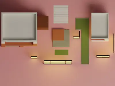 Lopwpoly House 17 Low-poly 3D model
