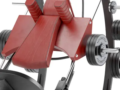 Gym Equipment HACK SQUAT 3D model