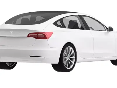 Tesla Model 3 3D model 2