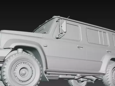 Suzuki Jimny Custom Retro Style Offroad SUV 4x4 3D print model