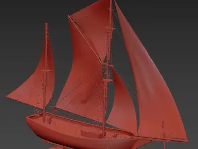 Model of ship Versengold 3D model