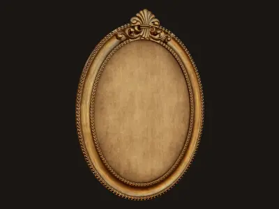 Antique Picture Frames - PBR Game Ready Low-poly 3D model