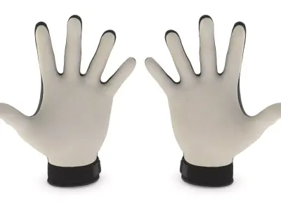 Handball Gloves 3D model