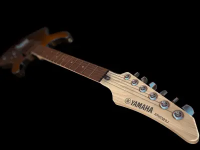 Electric Guitar YAMAHA ERG121U Low-poly 3D model