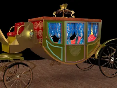 Chinese carriage  3D model