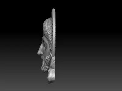 jesus christ head orthodox 3D print model
