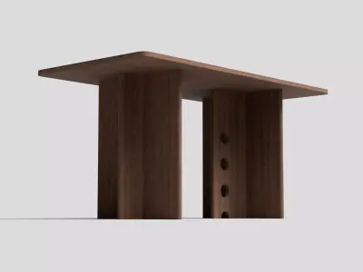 Rectangular Dining Table 3D model