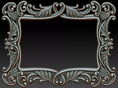 Decorative frame 8 3D print model