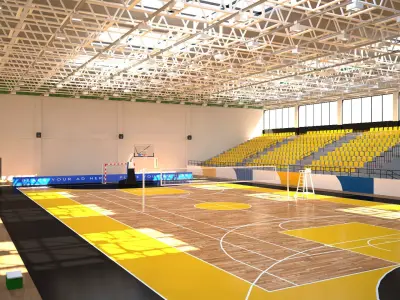 Multipurpose Stadium 3D model