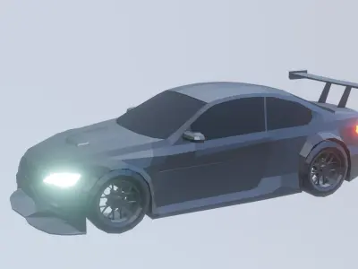 pack low poly drift Low-poly 3D model