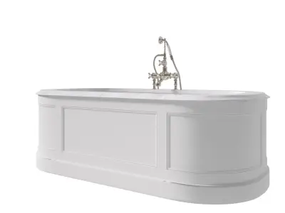 PORTMAN MARBLE TOP PAINTED BATH Free 3D model
