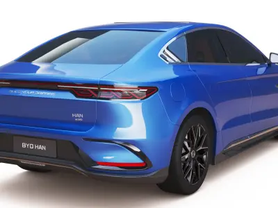 2024 BYD HAN EV With Interior 3D model