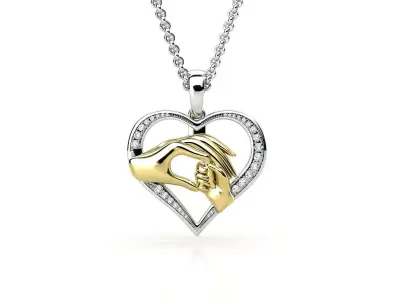 HS P04 mother and child 3D print model