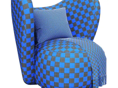 Big Big Lounge Chair 3d model Low-poly 3D model