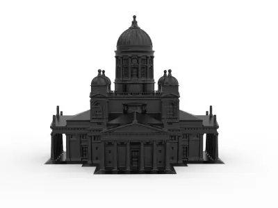 Helsinki Cathedral 3D print model