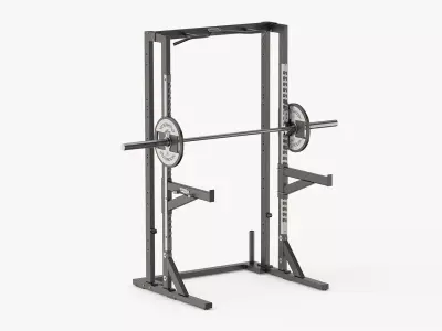 Technogym Pure Olympic Half Weight Rack 3D model