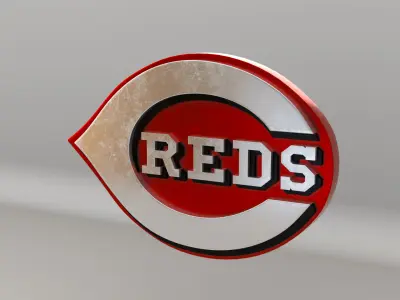 MLB Cincinnati Reds V1 Team Logo 3D model