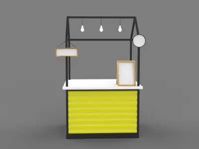 food cart 3D model