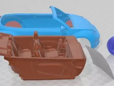 Volkswagen Beetle Convertible 2015 Printable Car  3D print model