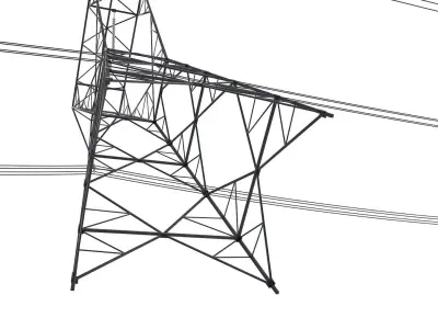Electrical Power Line  3D model