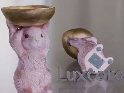 AZR Rabbit Figurine  Low-poly 3D model