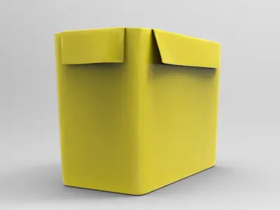 Octo Storage Box Low-poly 3D model