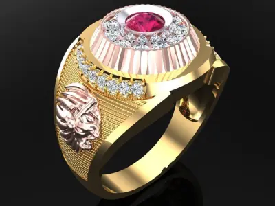 Aboriginal Rings - Men ring - N563 3D print model