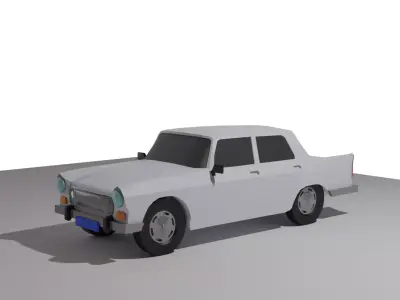Peugeot 404 Low Poly  3D model
