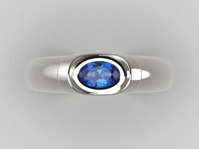 man diamond ring mr0170 3D print model