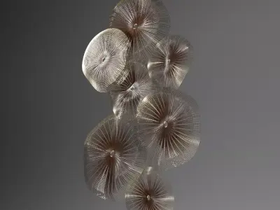 Wall Sculpture Shell Skeleton 3D model