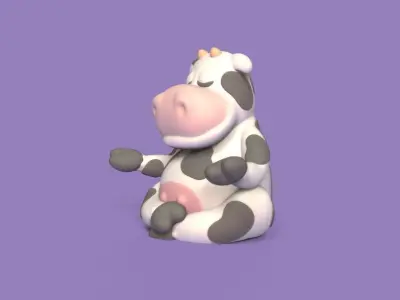 Yoga Cow 3D print model