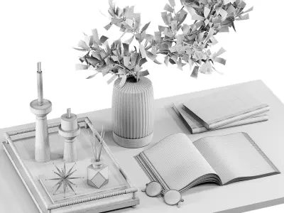 Decorative set09 3D model