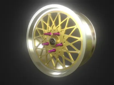 Chevrolet - BBS  Free low-poly 3D model