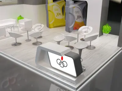 Booth Exhibition Stand a229d 3D model