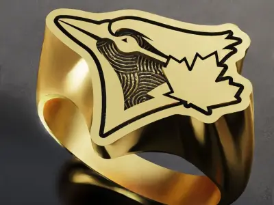 Toronto Blue Jays Baseball Fans Rings 3D Print Models 3D print model