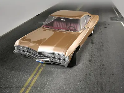 Retro Car of 1967 3D model