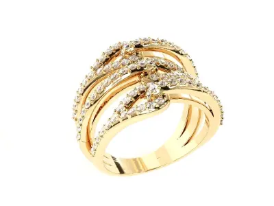 elegant fancy ring  3D print model