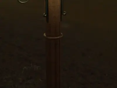 lowpoly Street lamp Free low-poly 3D model