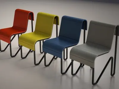 Chair 001 3D model