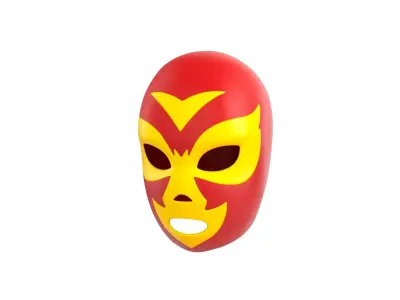 Wrestling Mask 3D model