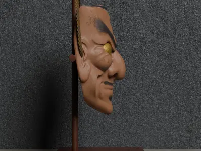 Kobeshimi Japanese Mask Noh  3D model 3D model