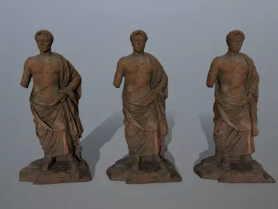 statue 5 roman Low-poly 3D model
