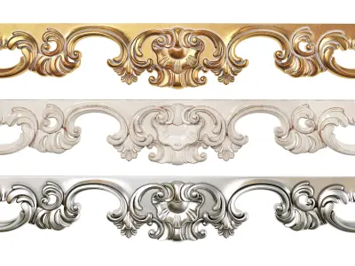 Classic carved 146 3D model