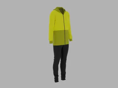 Sport Suit Low-poly 3D model 23