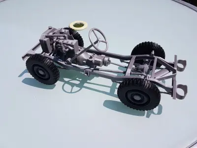 Jeep Willys - detailed scale model kit 3D print model