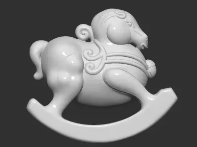 rocking horse 3D print model