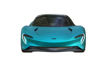 McLaren Speedtail Low-poly 3D model