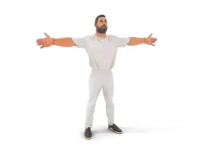 Casual Attire Character model pack Low-poly 3D model