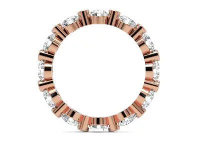 Luxury Full Eternity Diamond Ring Statement Wedding Ring 3D print model